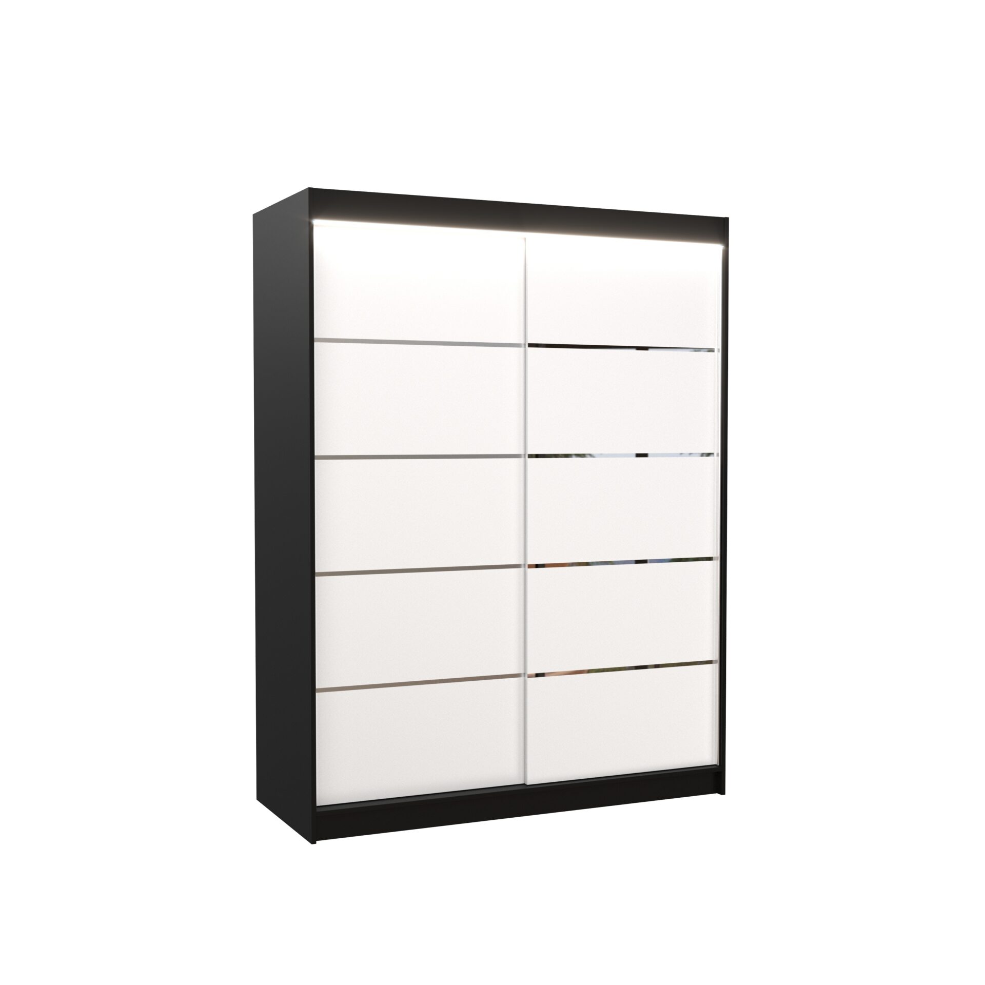 Stumdoma spinta su LED apšvietimu LUFT 150 juoda/balta ADRK