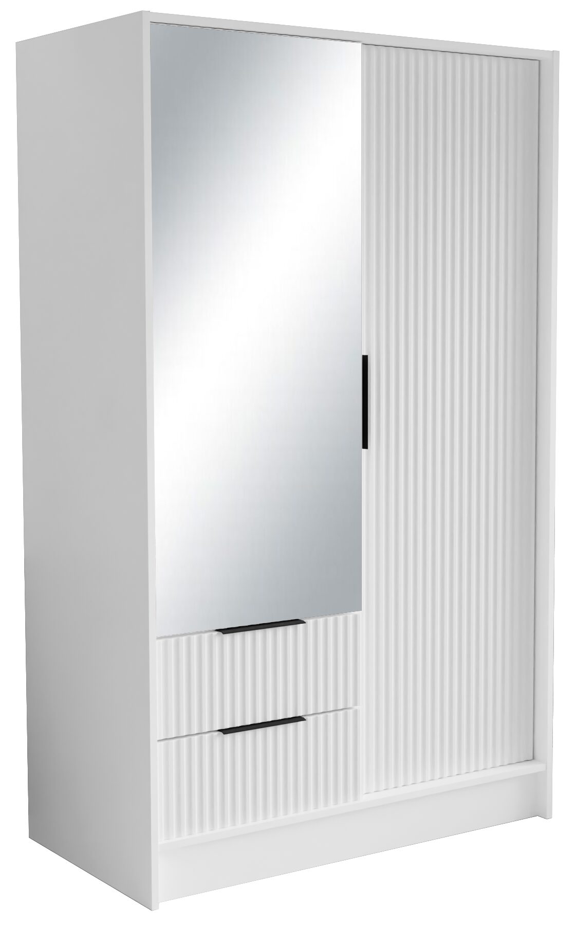 Norel 100 balta ADRK pakreipiama spinta su veidrodžiais