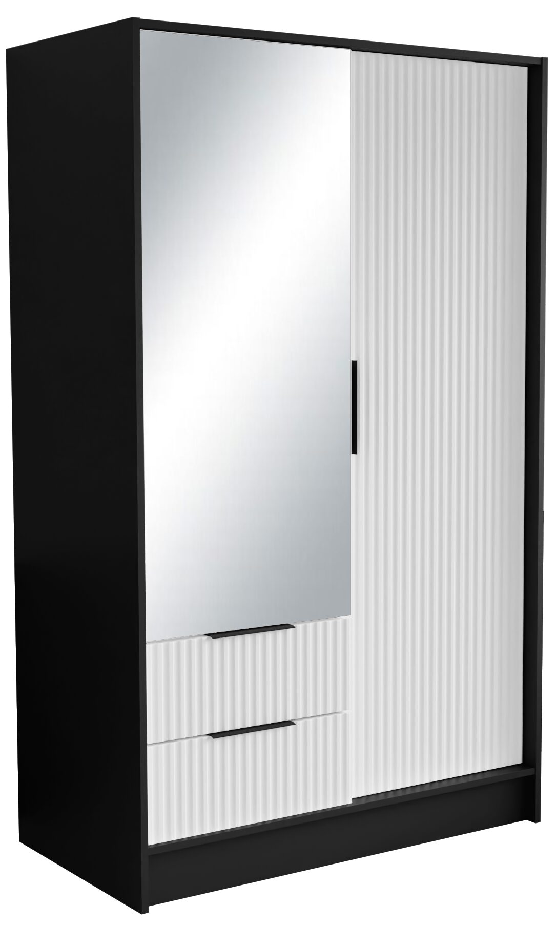 Norel 100 juoda/balta ADRK spinta su pakreipiama atlenkiamu mechanizmu ir veidrodžiais