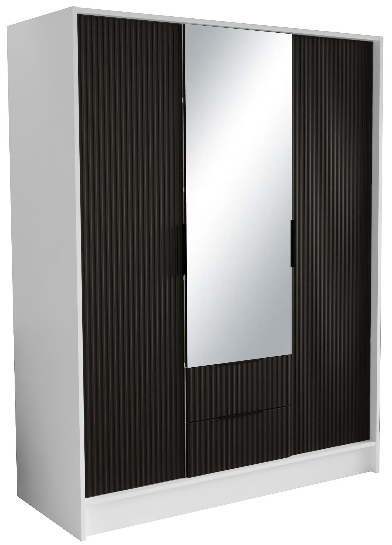 Norel 150 spinta su atlenkiamu mechanizmu ir veidrodžiais, balta/juoda, ADRK