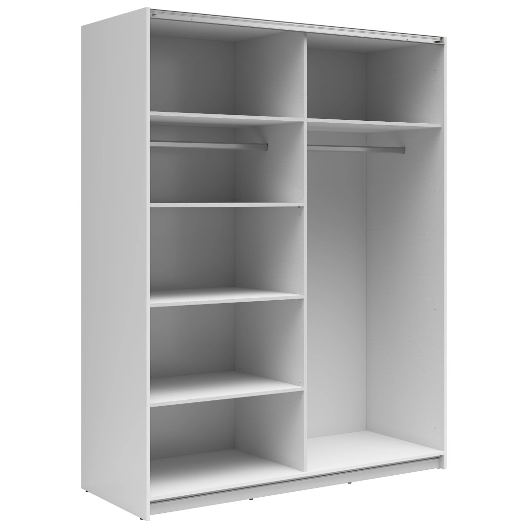 TETRIX spinta su stumdomomis durimis, 153 cm, blizgi balta - Paveikslėlis 2