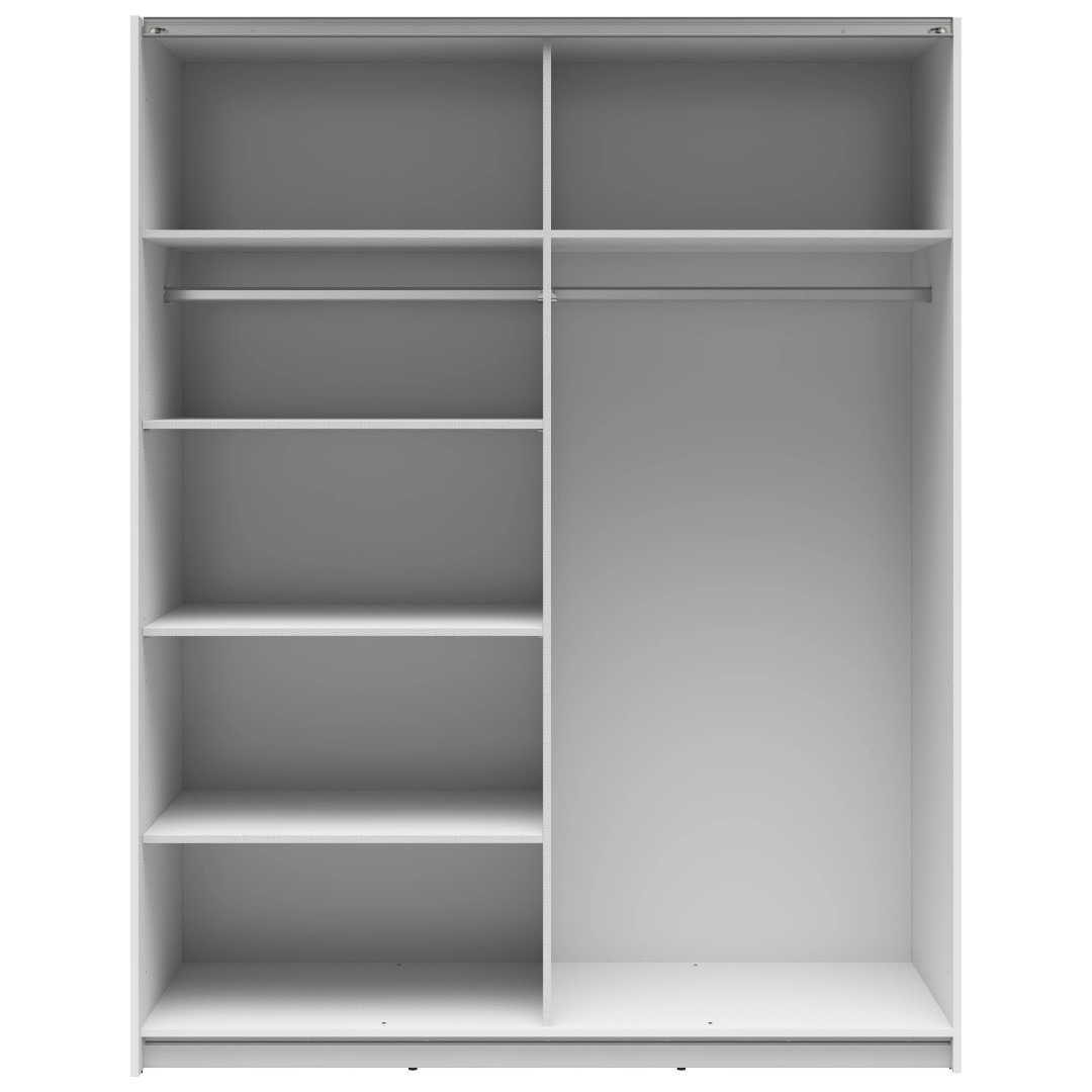 TETRIX spinta su stumdomomis durimis, 153 cm, blizgi balta - Paveikslėlis 3