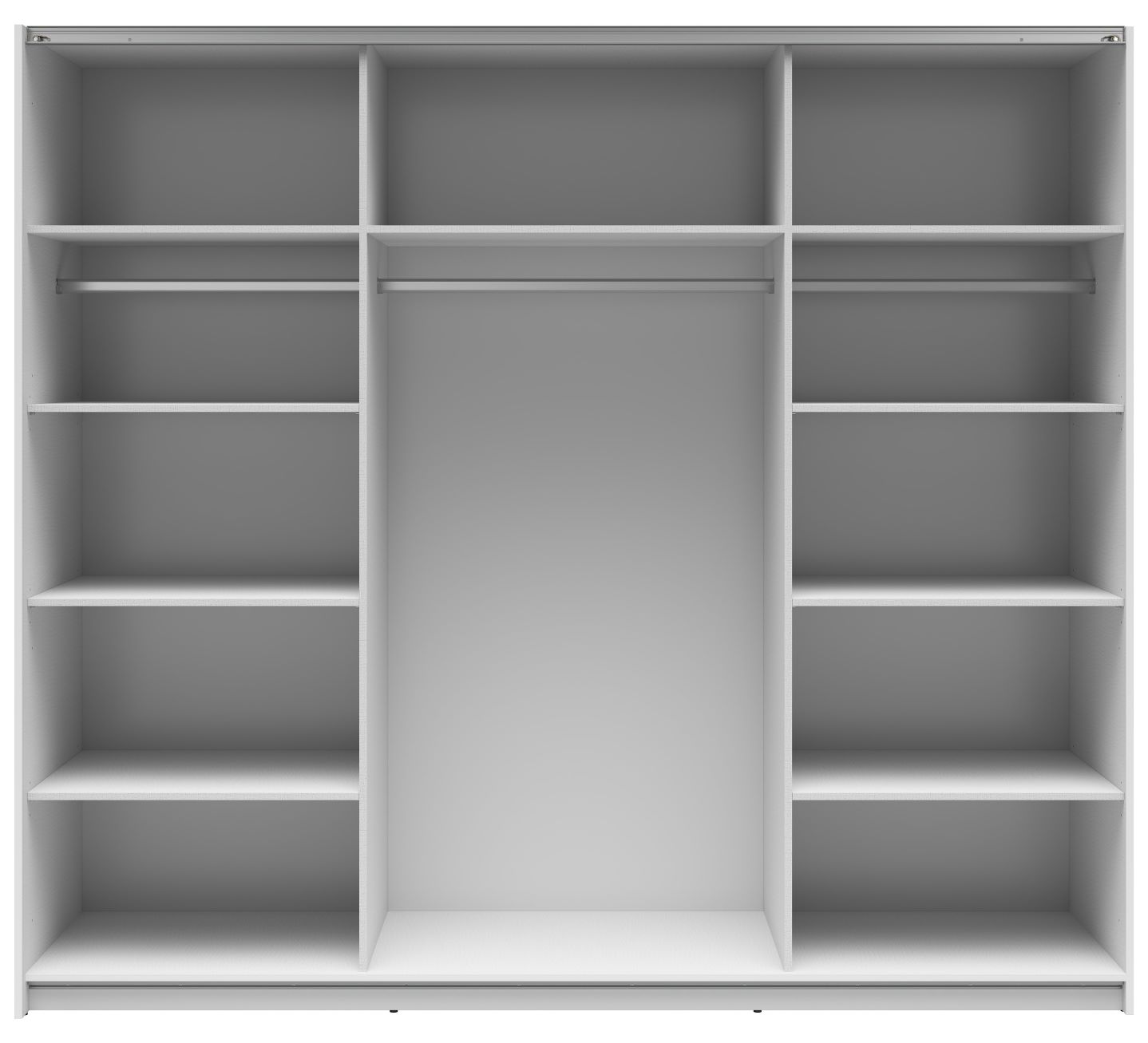 TETRIX spinta su stumdomomis durimis, 220 cm, blizgi balta/sonoma ąžuolas - Paveikslėlis 2