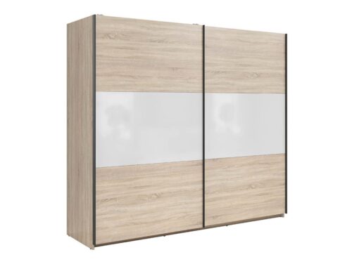 TETRIX spinta su stumdomomis durimis, 220 cm, sonoma ąžuolas/blizgi balta