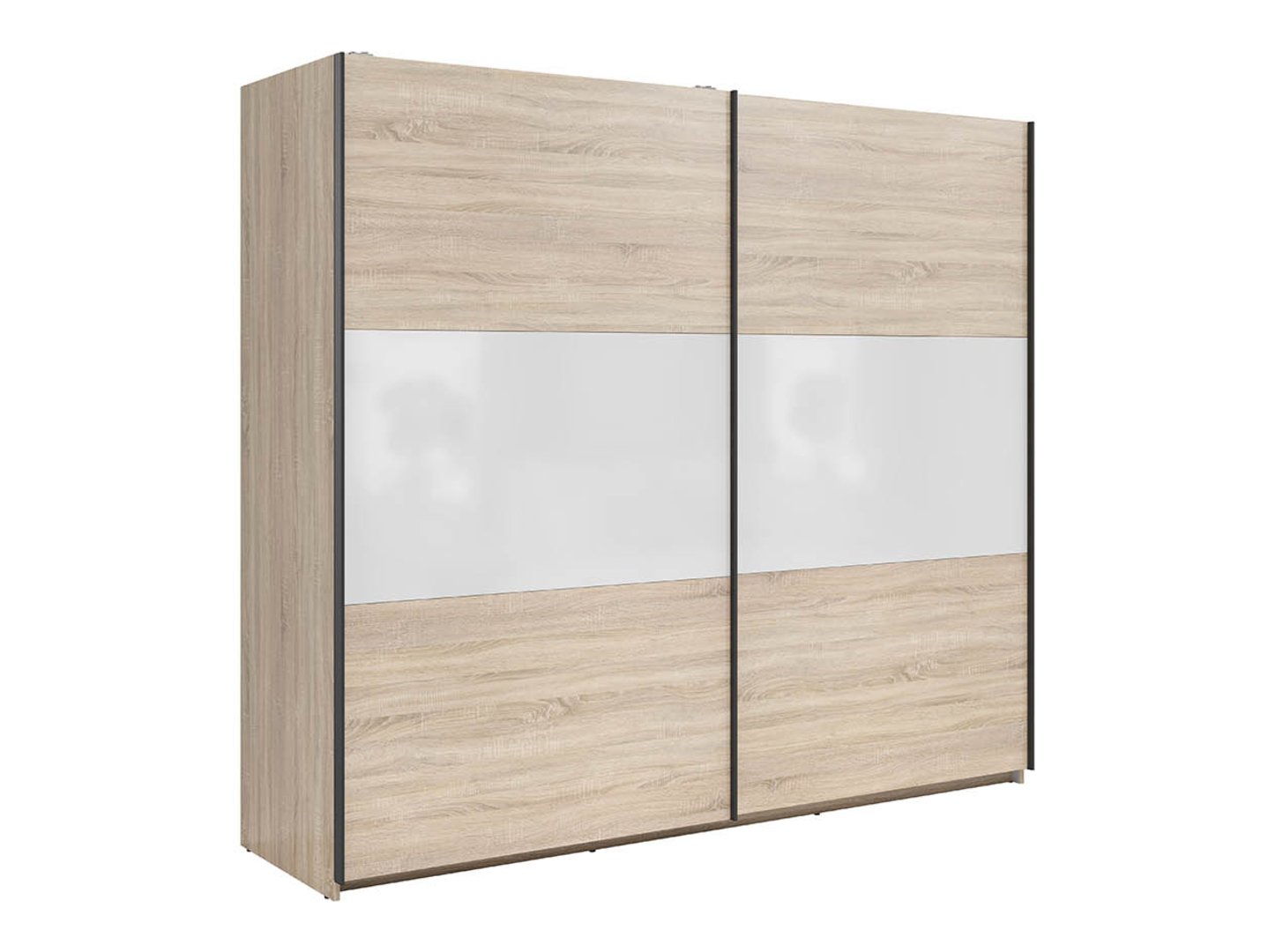 TETRIX spinta su stumdomomis durimis, 220 cm, sonoma ąžuolas/blizgi balta