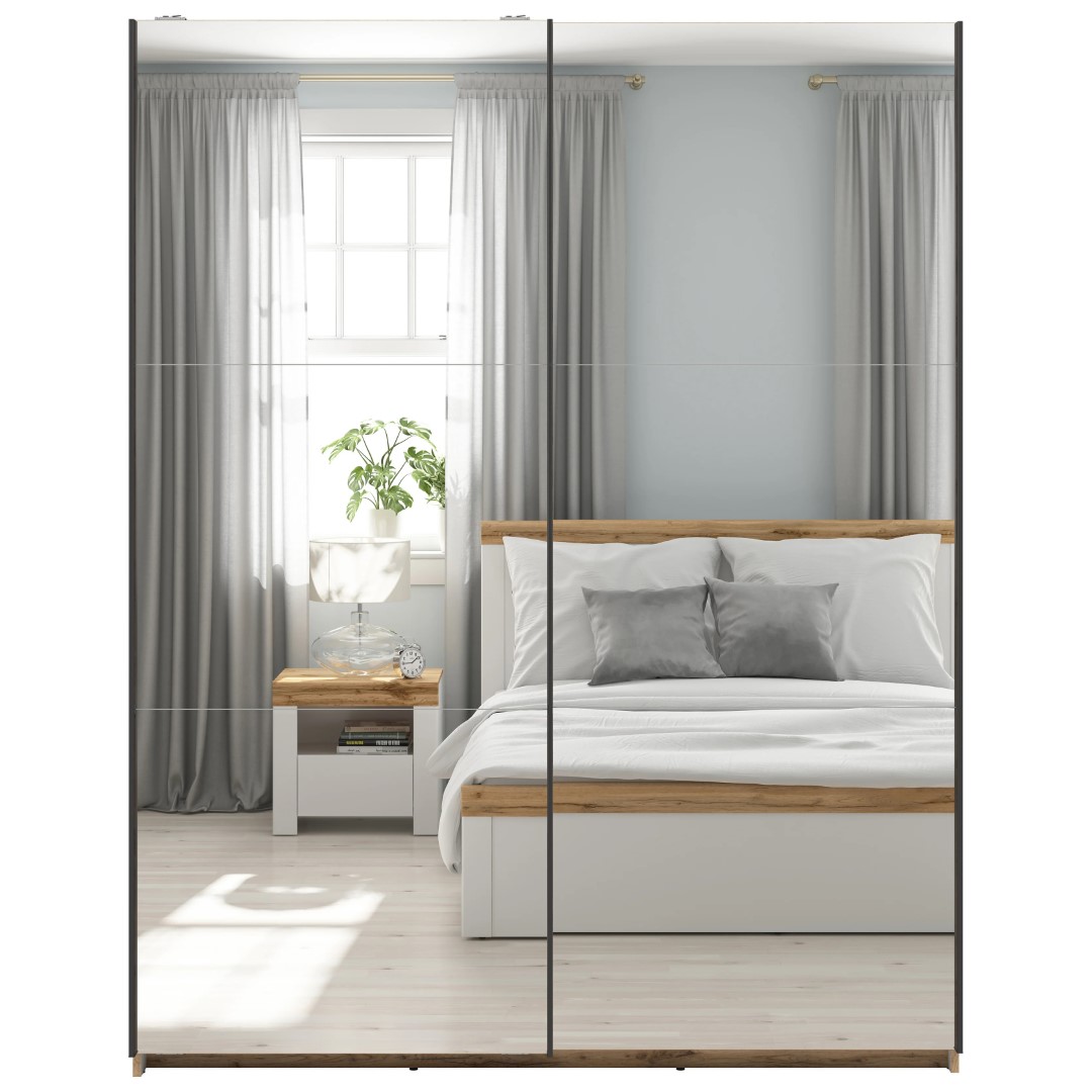 Spinta su stumdomomis durimis ir dviem veidrodžiais TETRIX 153 cm Wotan ąžuolas