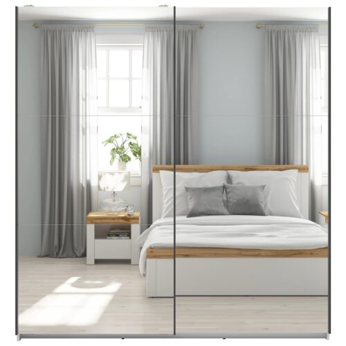 Spinta su stumdomomis durimis ir dviem veidrodžiais TETRIX 183 cm balta blizgi