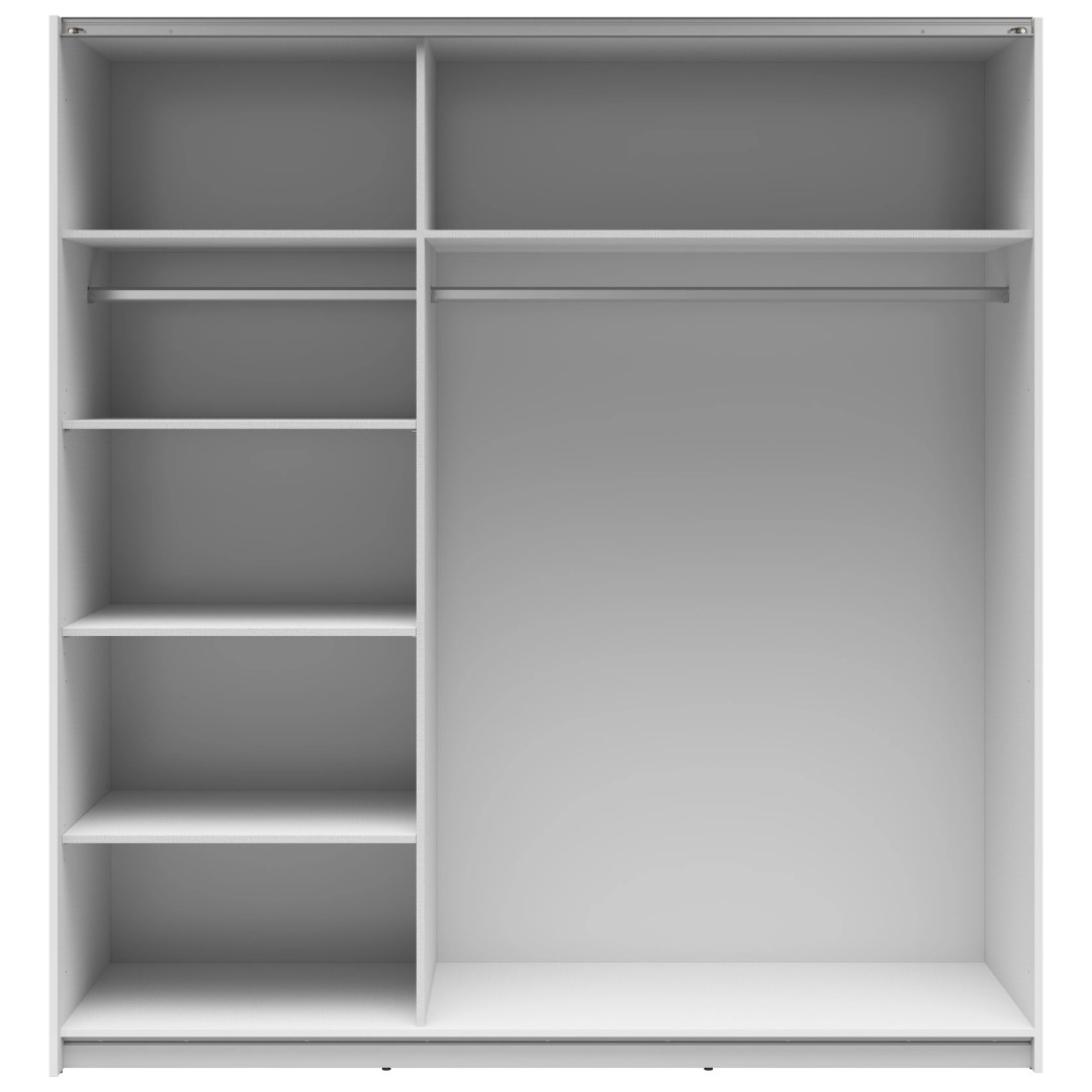 Spinta su stumdomomis durimis ir dviem veidrodžiais TETRIX 183 cm balta blizgi - Paveikslėlis 3