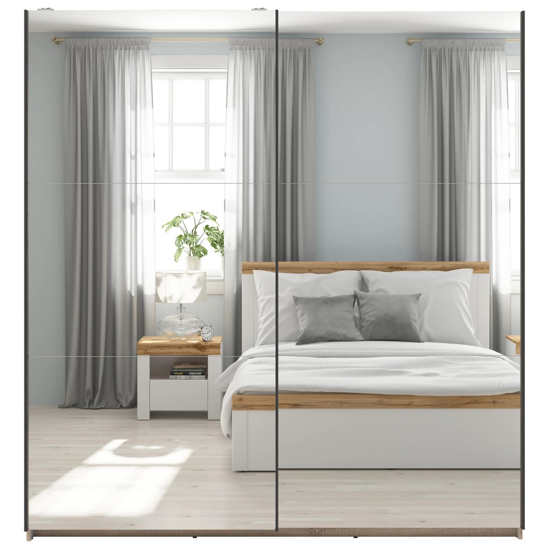 TETRIX spinta su stumdomomis durimis ir dviem veidrodžiais, 183 cm, sonoma ąžuolas