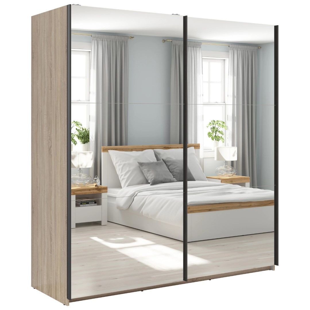 TETRIX spinta su stumdomomis durimis ir dviem veidrodžiais, 183 cm, sonoma ąžuolas — изображение 5