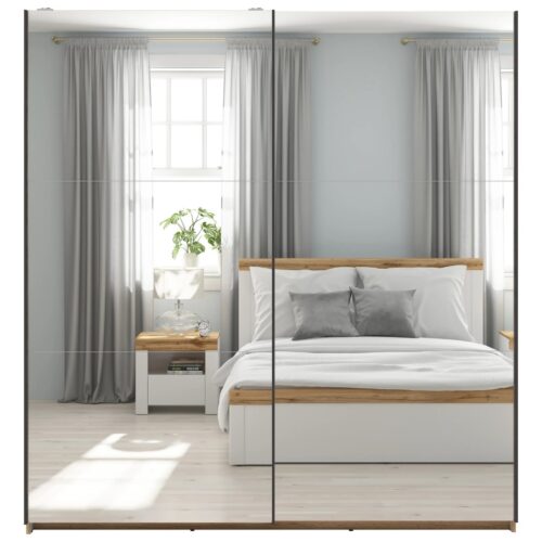 Spinta su stumdomomis durimis ir dviem veidrodžiais TETRIX 183 cm Wotan ąžuolas