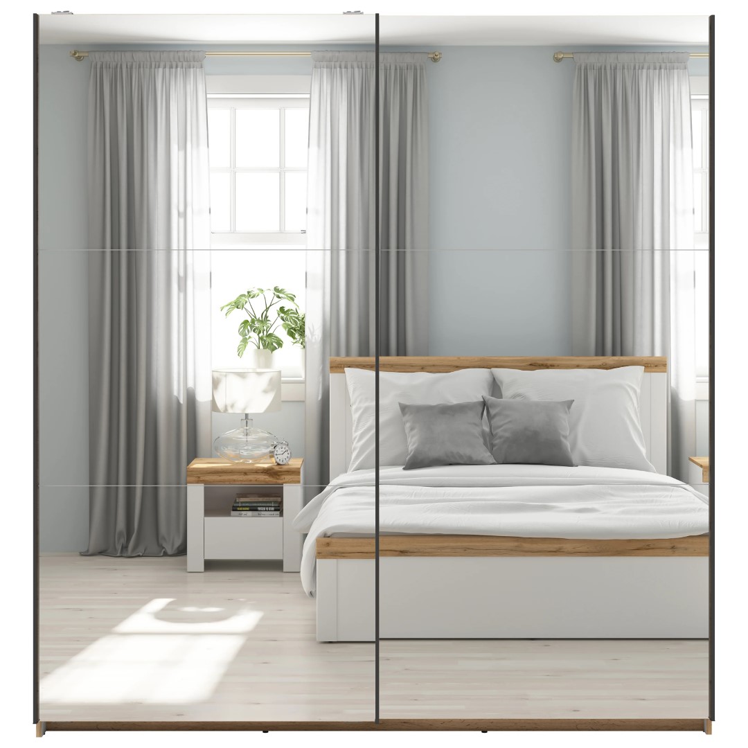 Spinta su stumdomomis durimis ir dviem veidrodžiais TETRIX 183 cm Wotan ąžuolas