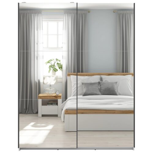 Spinta su stumdomomis durimis ir dviem veidrodžiais TETRIX 153 cm balta blizgi