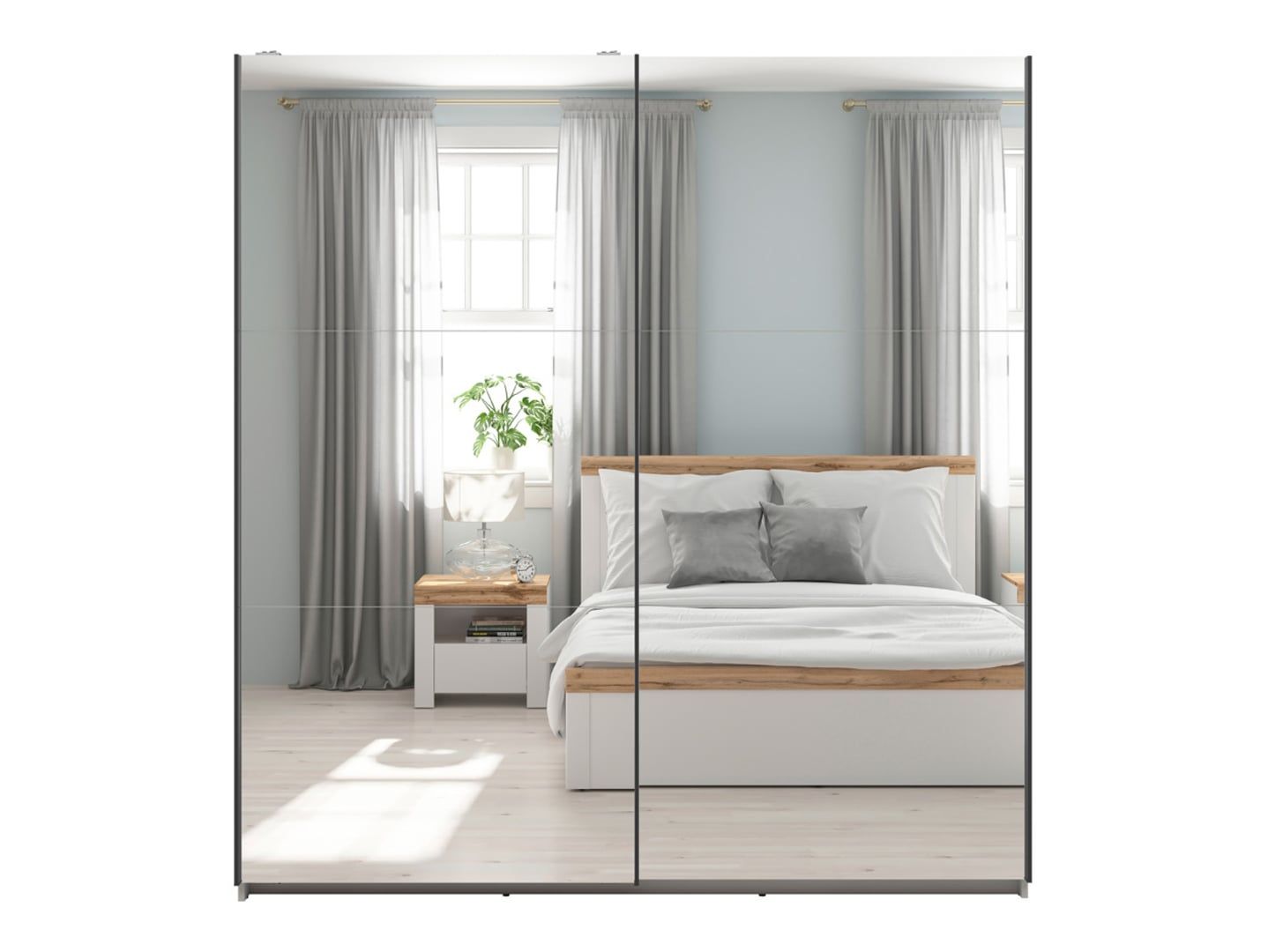 Spinta su stumdomomis durimis ir dviem veidrodžiais TETRIX 183 cm kašmyras — изображение 3