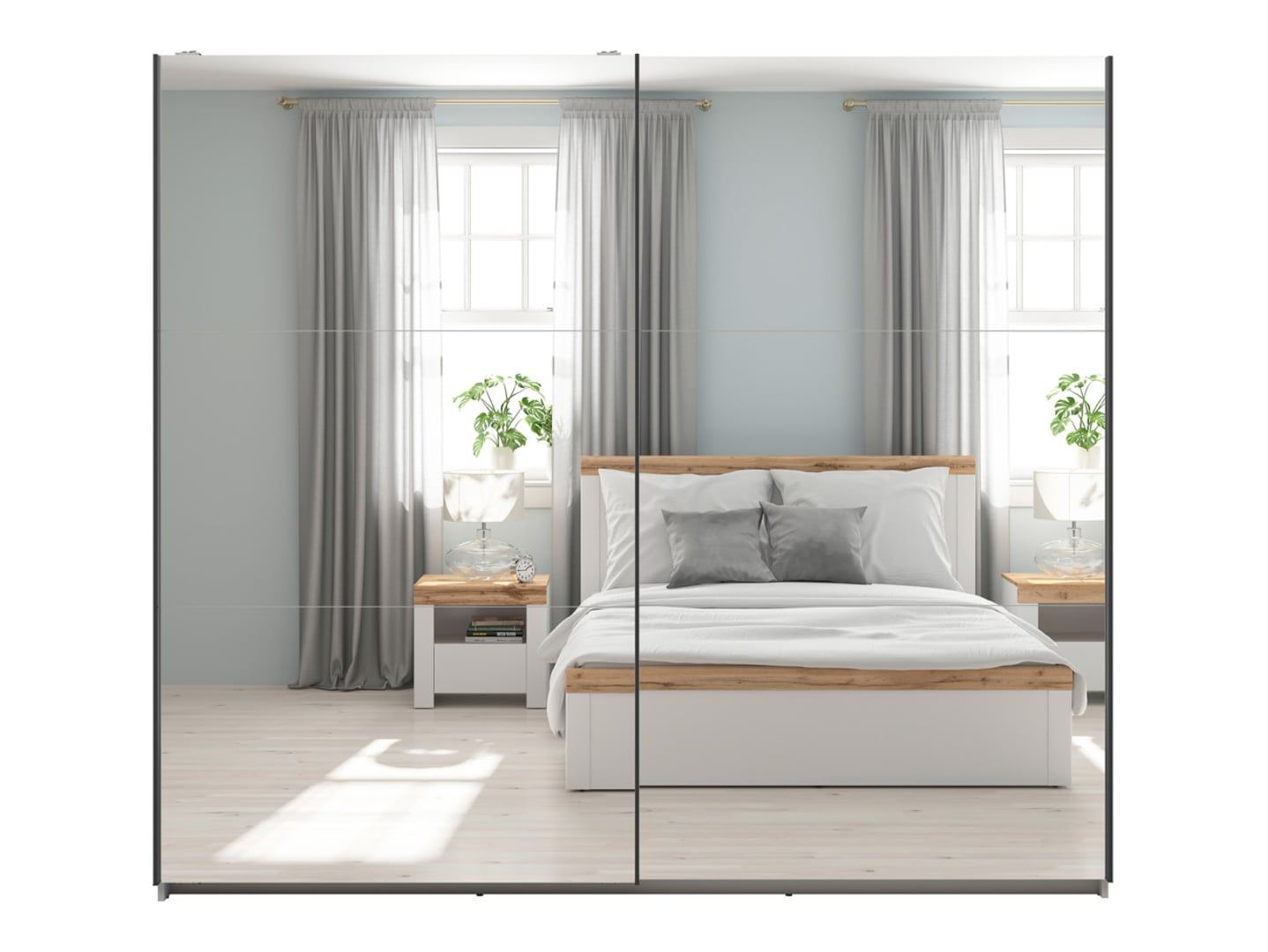 Spinta su stumdomomis durimis ir dviem veidrodžiais TETRIX 220 cm kašmyras