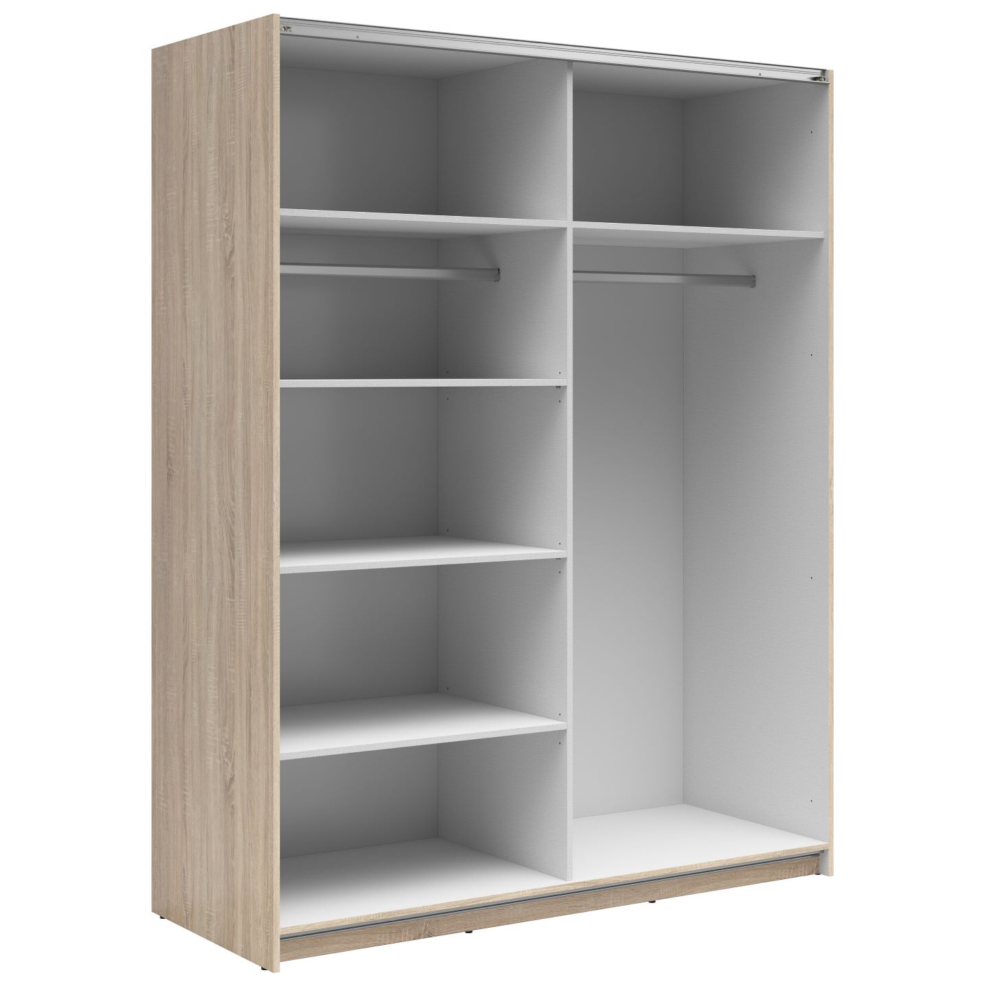 TETRIX spinta su stumdomomis durimis ir dviem veidrodžiais, 153 cm, sonoma ąžuolas - Paveikslėlis 2