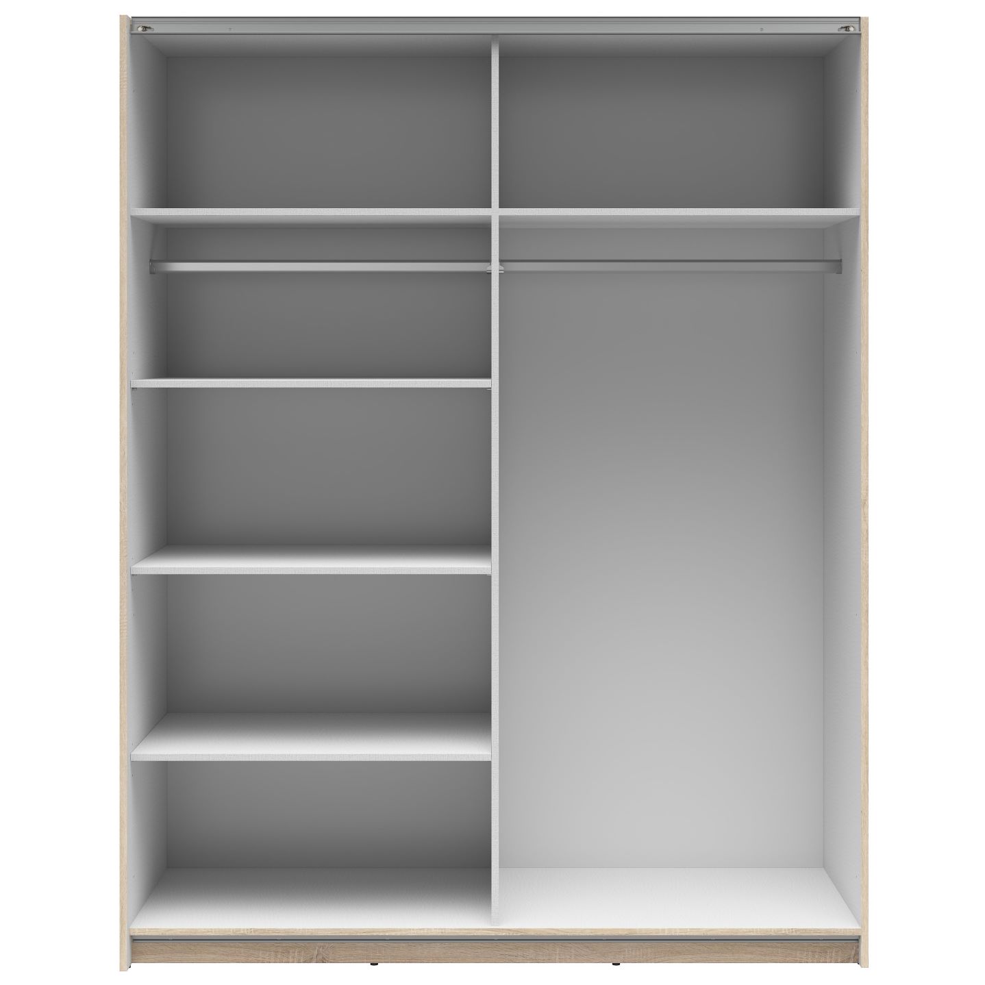 TETRIX spinta su stumdomomis durimis ir dviem veidrodžiais, 153 cm, sonoma ąžuolas - Paveikslėlis 3