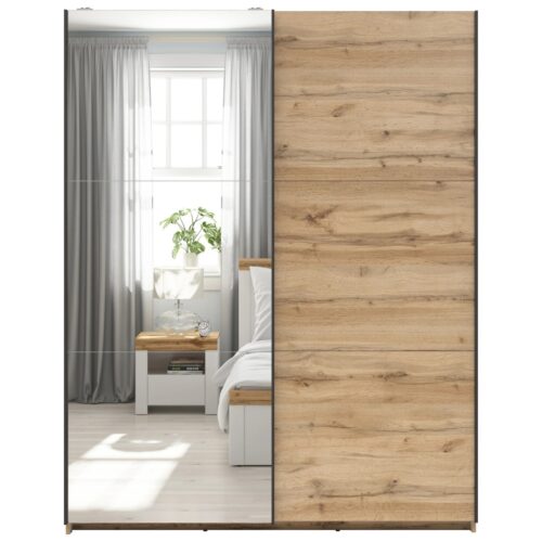 TETRIX spinta su stumdomomis durimis ir veidrodžiu, 153 cm, Wotan ąžuolas