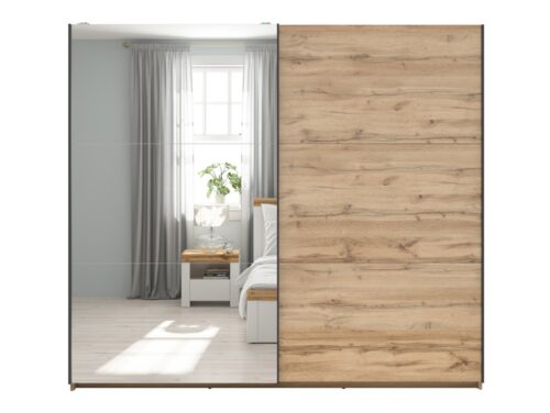 TETRIX spinta su stumdomomis durimis ir veidrodžiu, 220 cm, Wotan ąžuolas