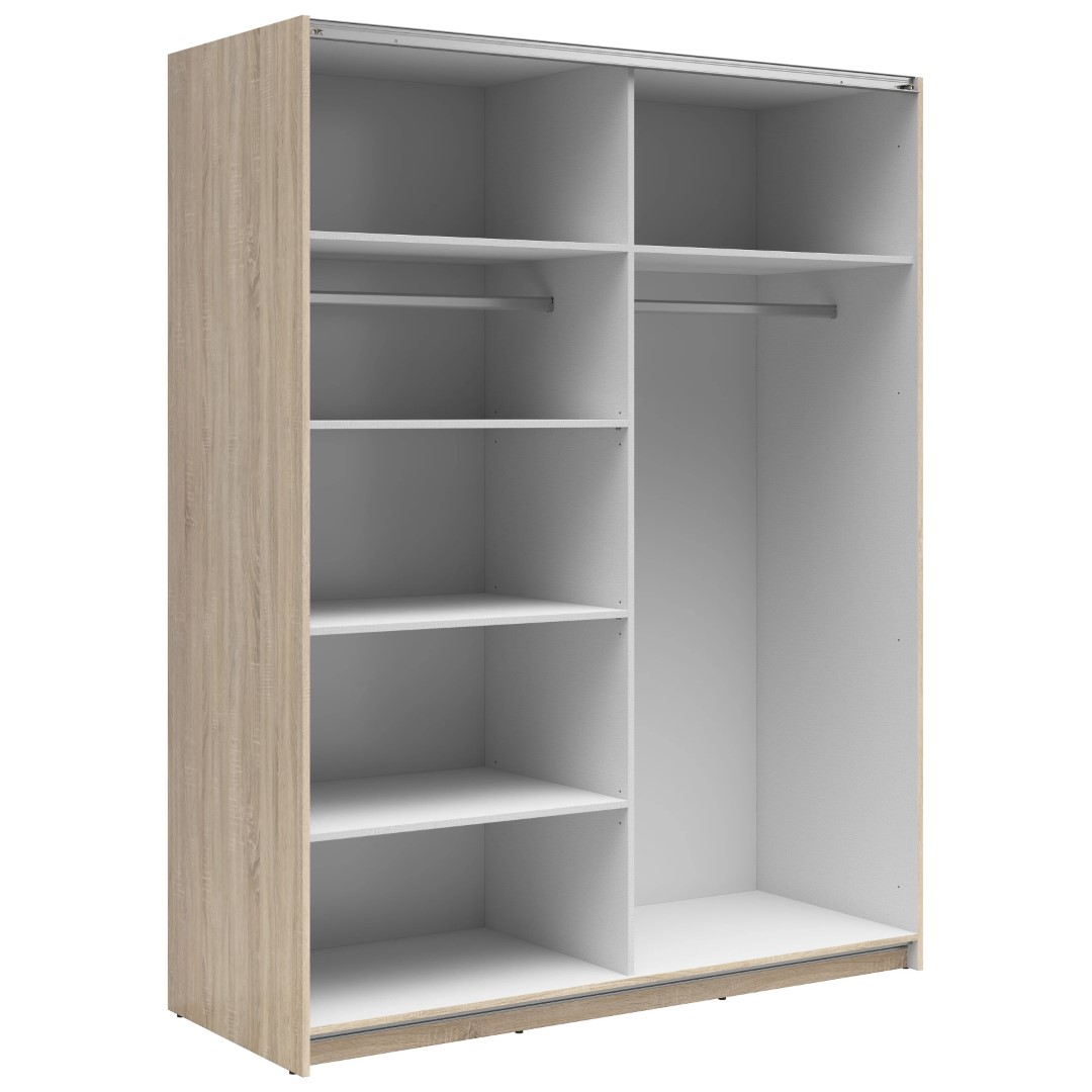 Spinta su stumdomomis durimis ir veidrodžiu TETRIX 153 cm, sonoma ąžuolas — изображение 2