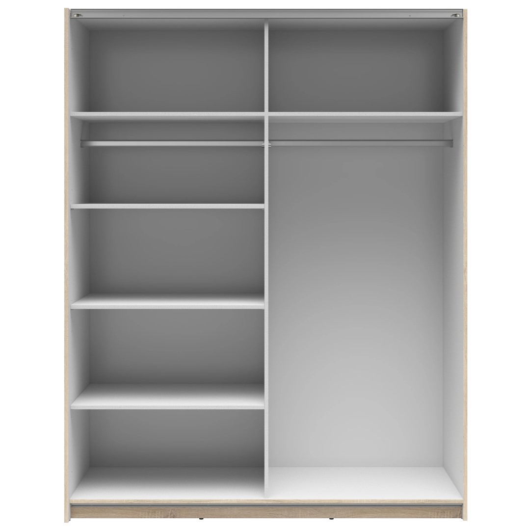 Spinta su stumdomomis durimis ir veidrodžiu TETRIX 153 cm, sonoma ąžuolas — изображение 3