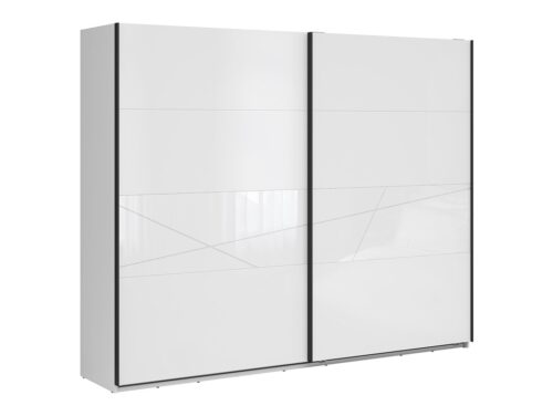 Spinta su stumdomomis fasadais 270 FORN 270 cm balta blizgi