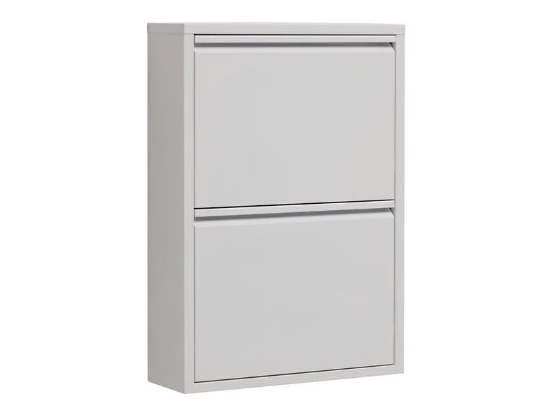 Fly dviejų durų metalinė batų spintelė 50x70.5x15 balta