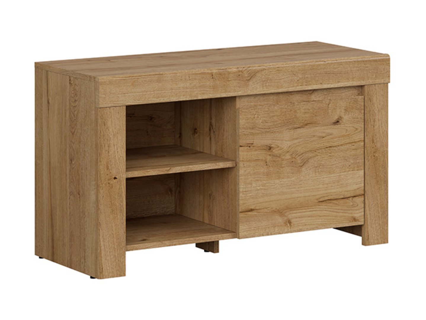 HOLTEN žema batų spintelė su vienomis durelėmis, 92,5 cm, Waterford ąžuolas