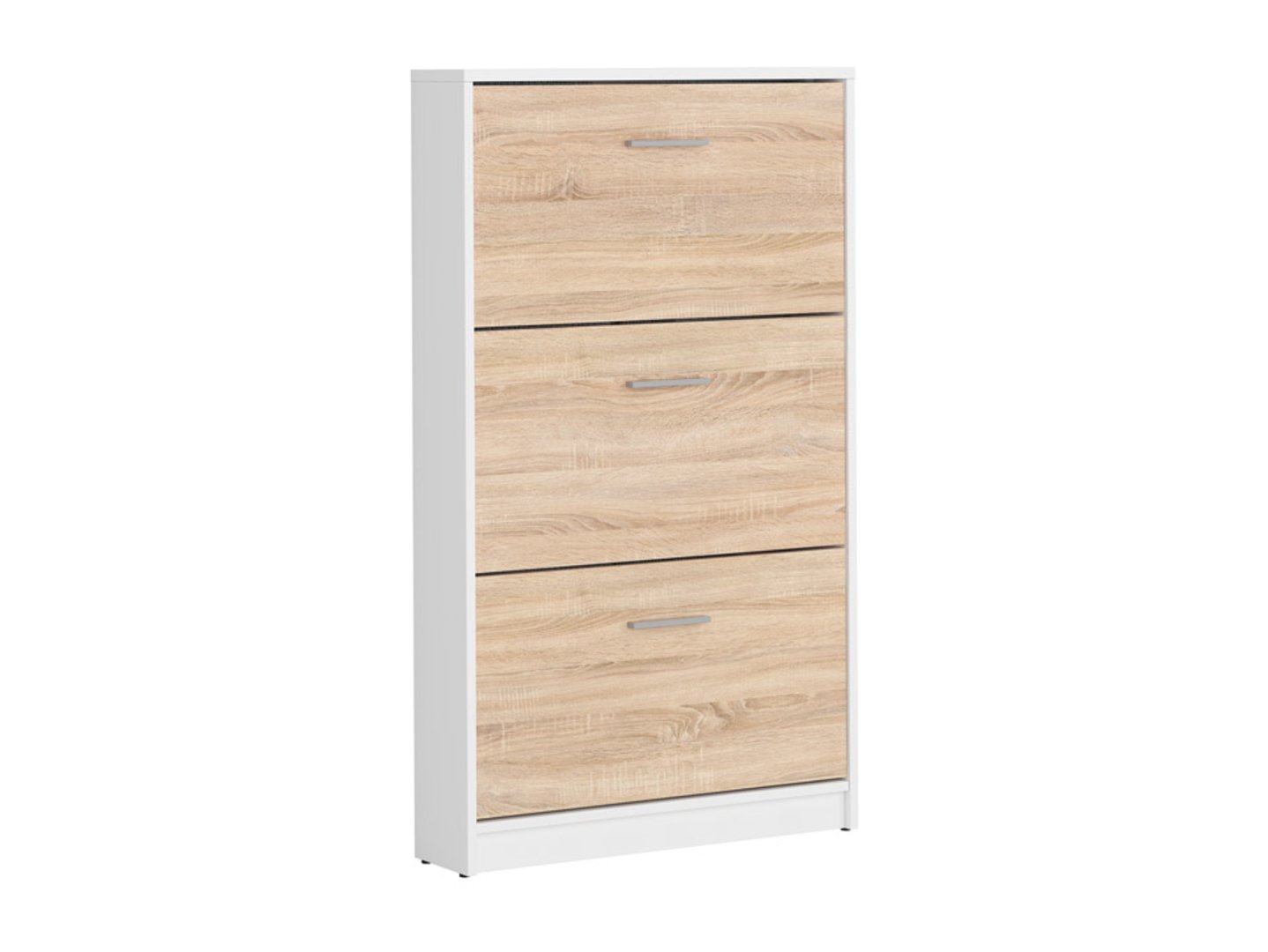 NEPO PLUS aukšta batų spintelė 70 cm balta/sonoma ąžuolas