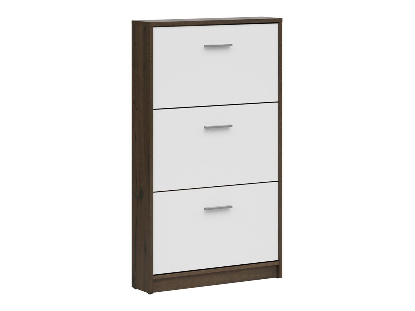 NEPO PLUS aukšta batų spintelė 70 cm, kilnus ąžuolas/balta