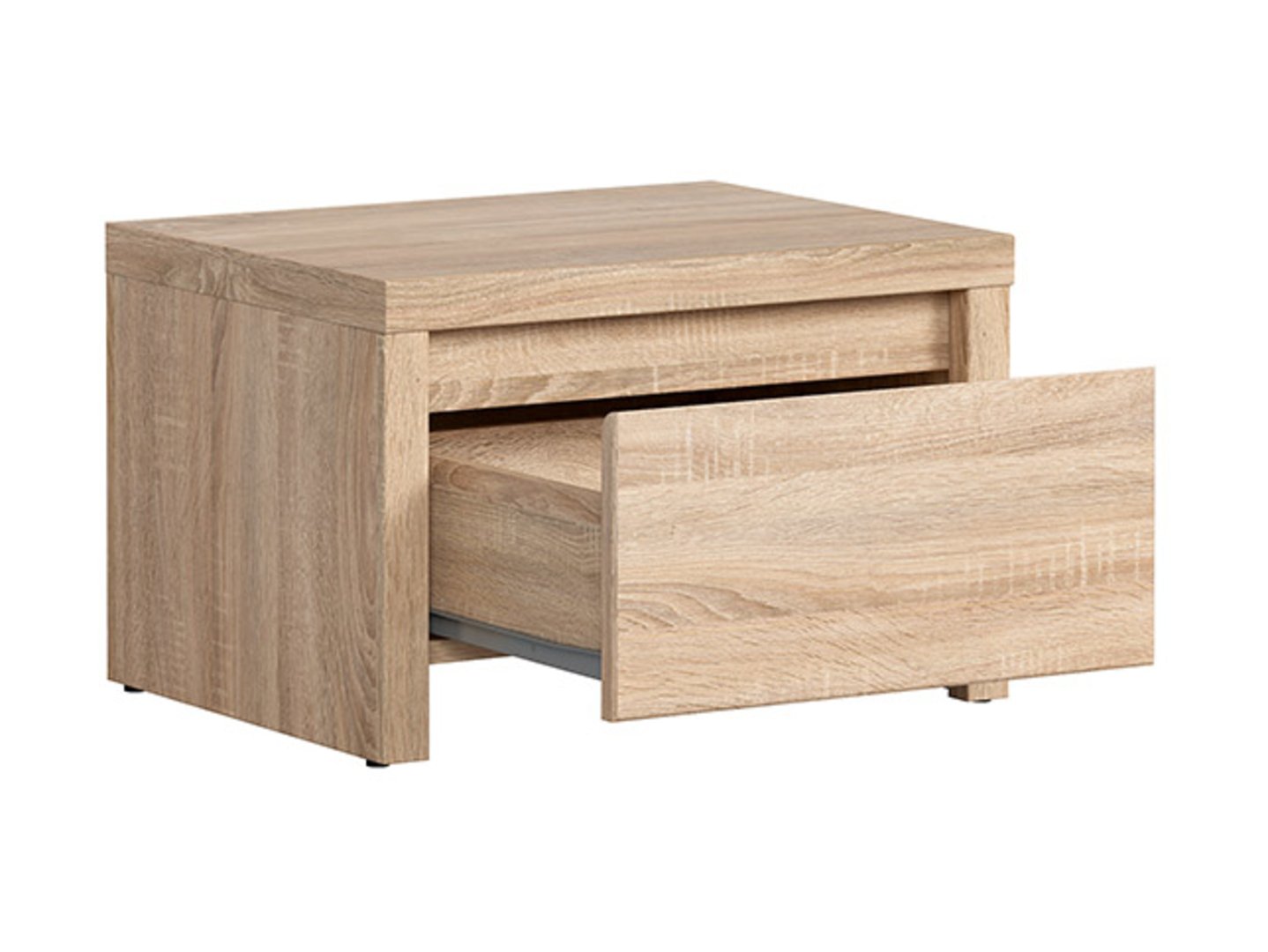 KASPIAN naktinis staliukas su stalčiumi, 51 cm, Sonoma ąžuolas/Sonoma ąžuolas