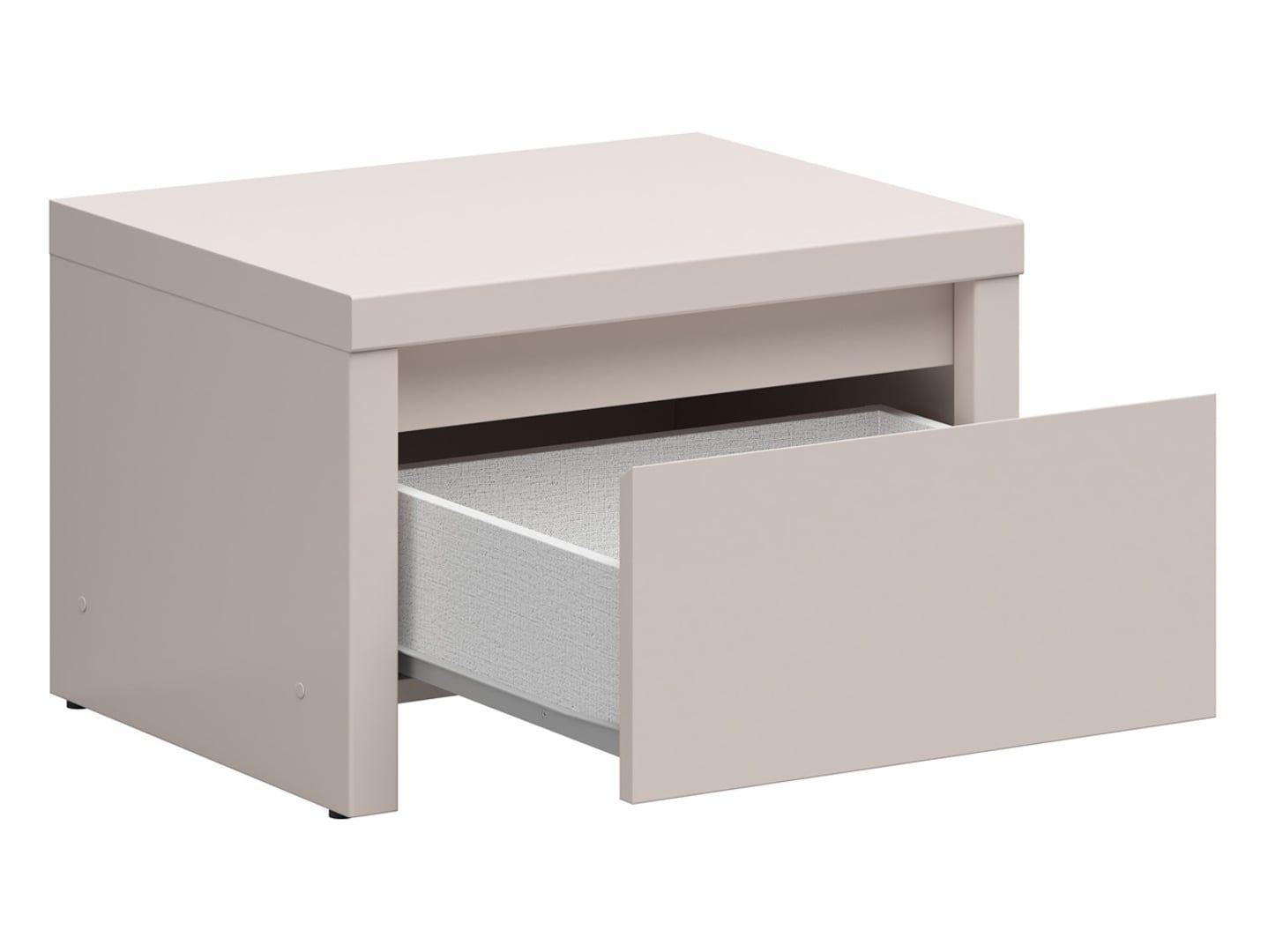 KASPIAN naktinis staliukas su stalčiumi, 51 cm, kašmyro spalvos