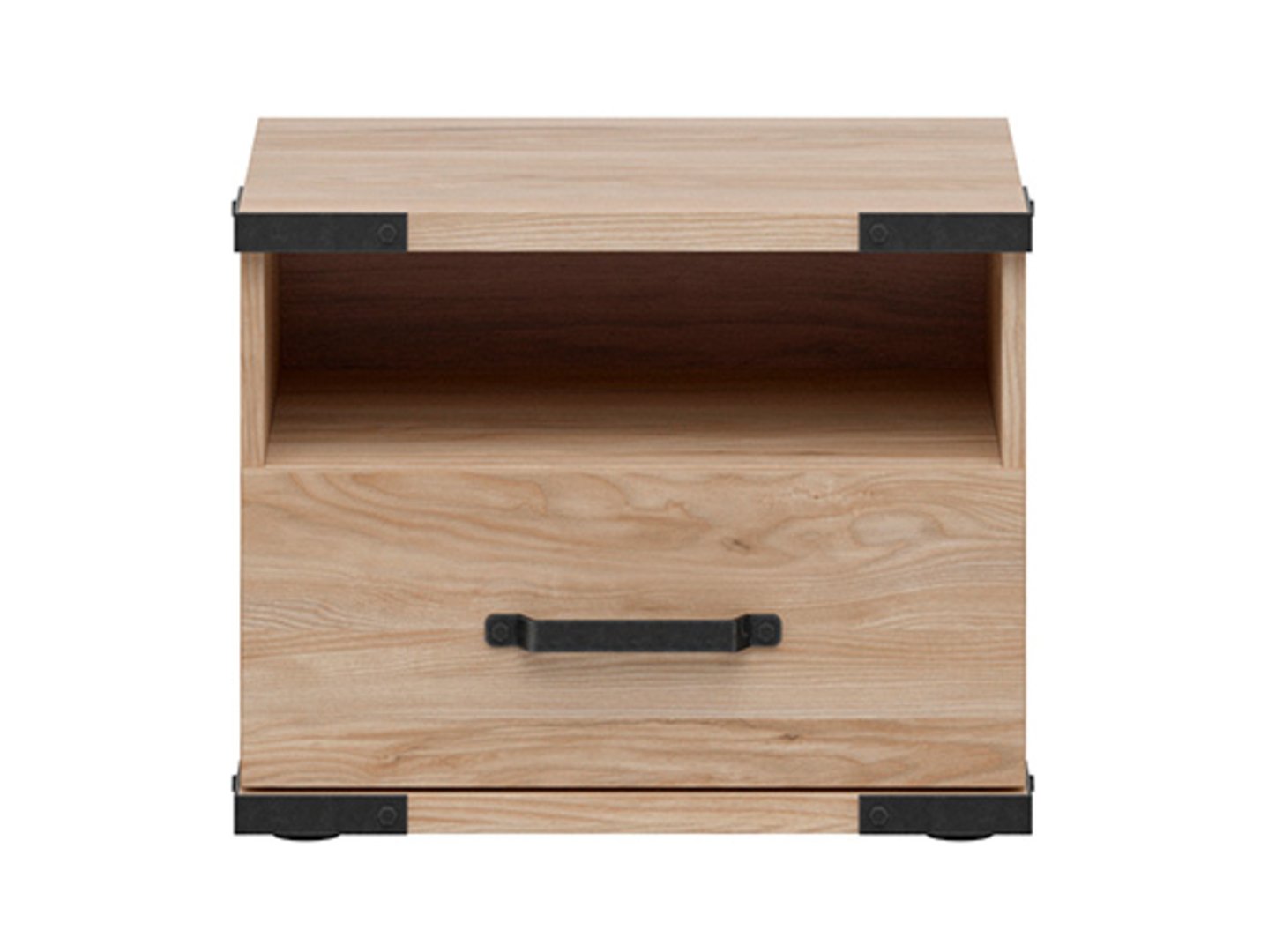 LARA naktinis staliukas su stalčiumi, 50 cm, baltarusiškas uosis