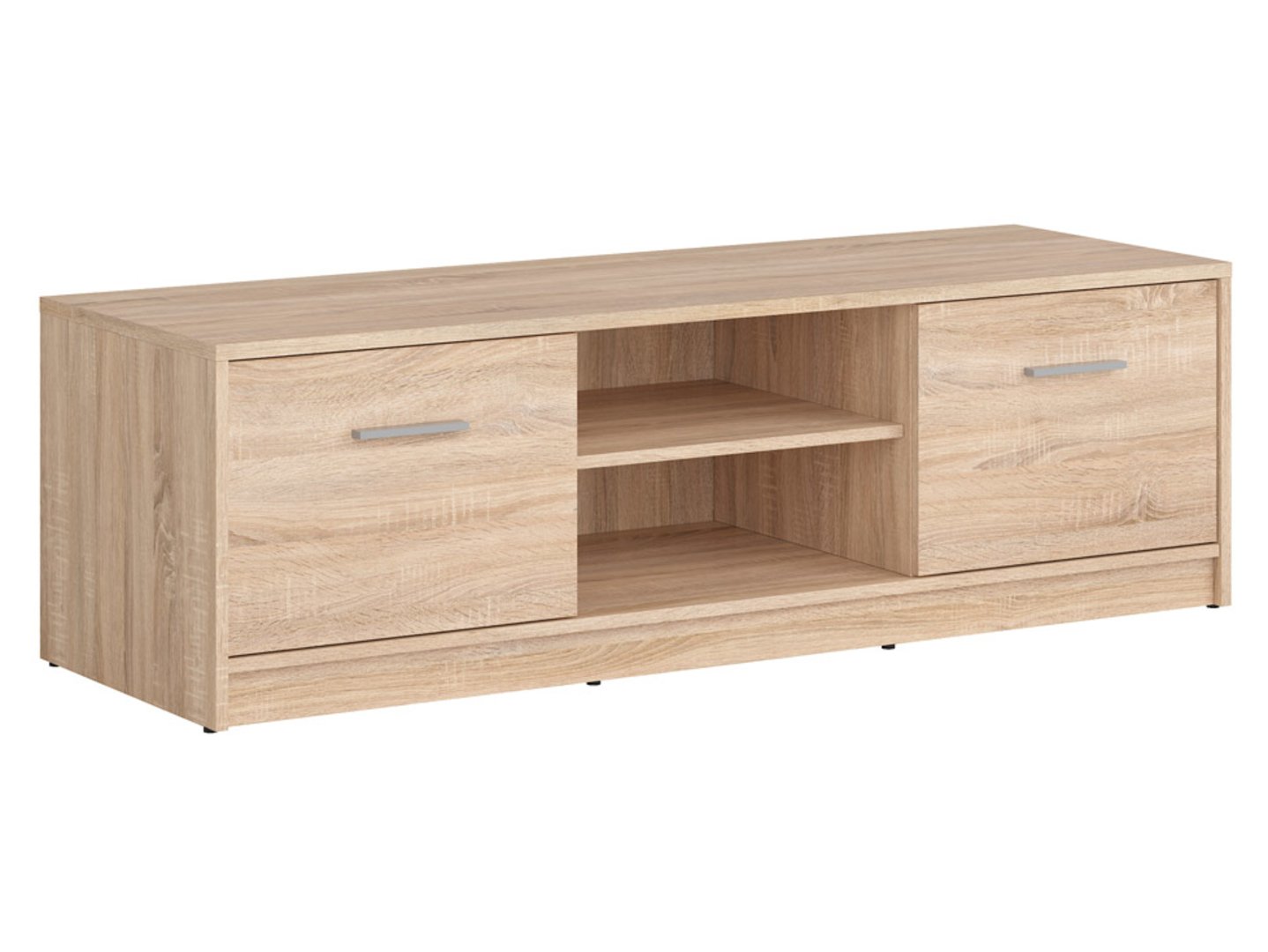 NEPO PLUS dviejų durų TV spintelė, 138,5 cm, Sonoma ąžuolo spalvos