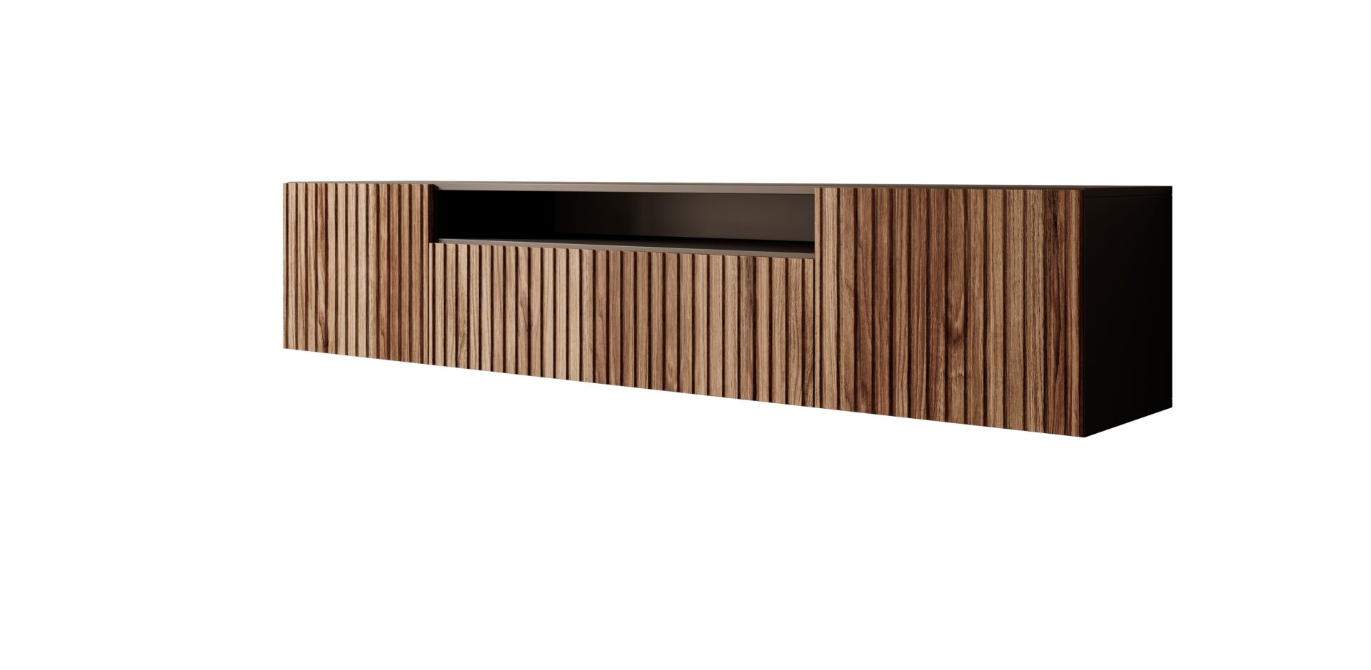 Miro TV spintelė, montuojama ant sienos, juoda/Catania ADRK