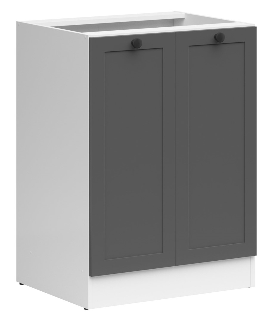 Pastatoma spintelė 60x82 cm JUNONA LINE balta/grafito spalvos