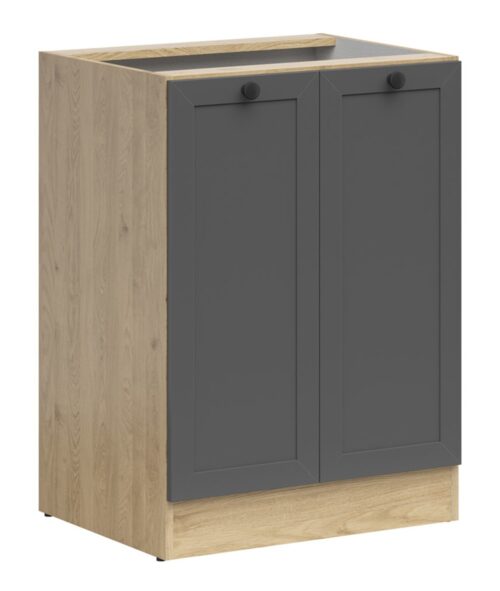 JUNONA LINE pastatoma spintelė 60×86 cm, bernstein ąžuolas/grafitas