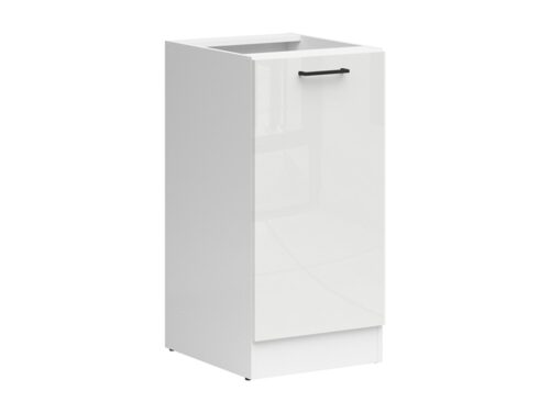 Kairinė spintelė 40×82 cm JUNONA LINE balta/kreidos blizgi spalva