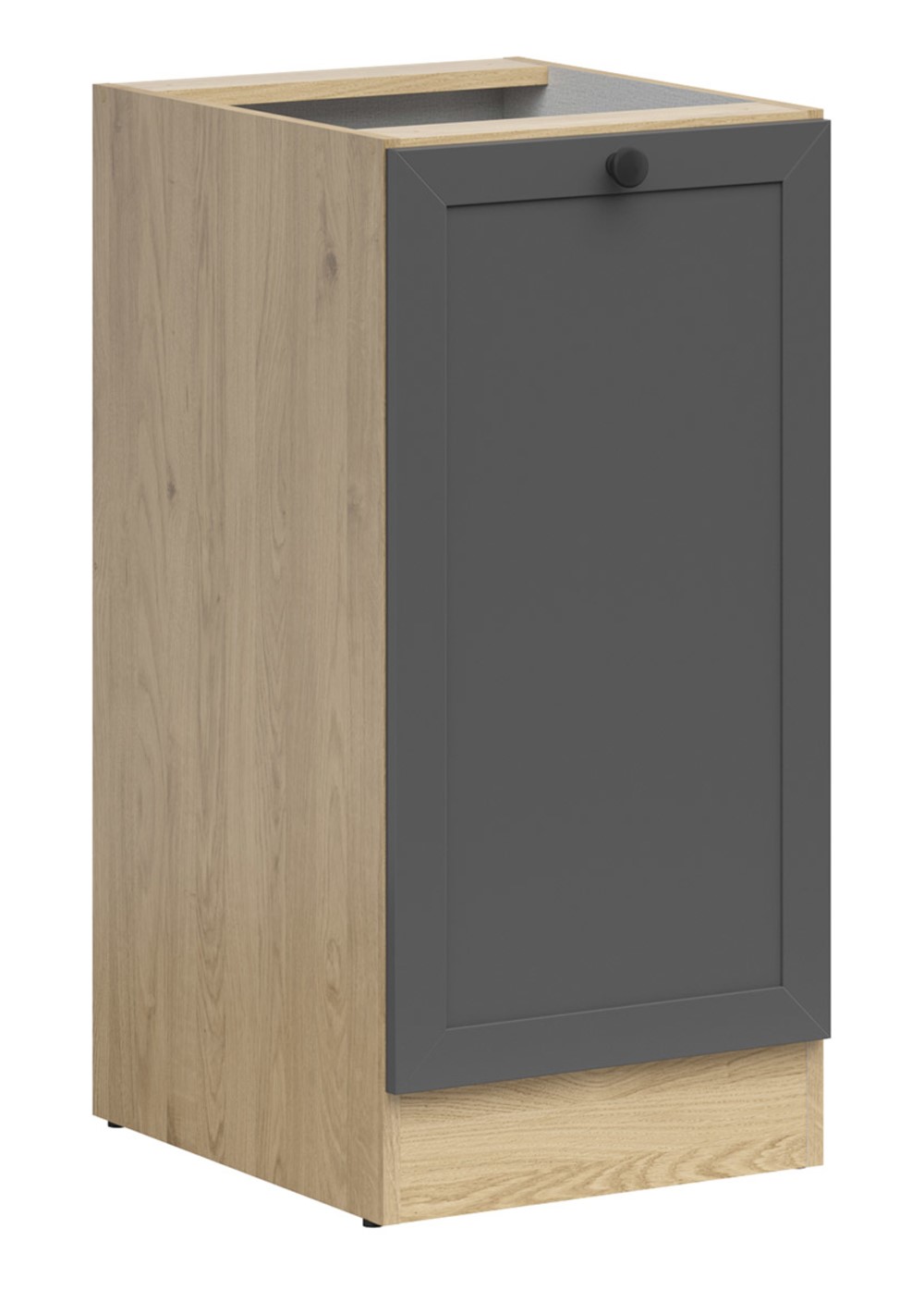 Kairinė spintelė 40x86 cm JUNONA LINE bernstein ąžuolas/grafitas