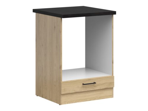 Laisvai pastatoma orkaitės spintelė su stalviršiu, 60×86 cm, JUNONA LINE, ąžuolo spalvos Bernstein/ąžuolo spalvos Bernstein