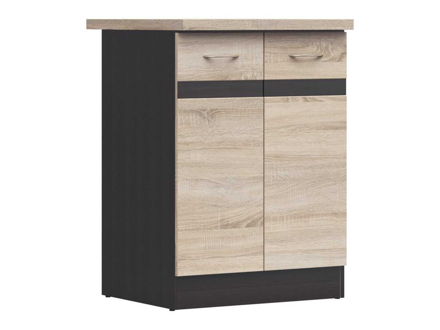 Pastatoma spintelė su stalviršiu, 60x86 cm, JUNONA LINE, wenge/sonoma ąžuolas