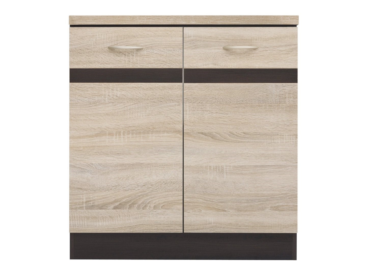 Pastatoma spintelė su stalviršiu, 80x86 cm, JUNONA LINE, wenge/sonoma ąžuolas