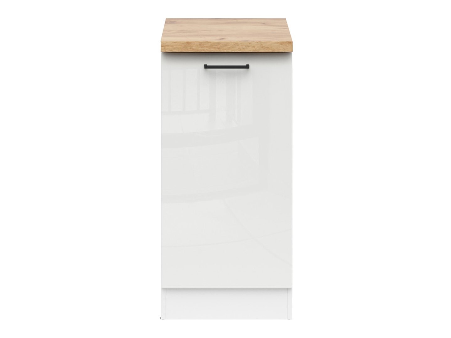 Kairinė spintelė su stalviršiu 40x86 cm JUNONA LINE balta/kreidos blizgi