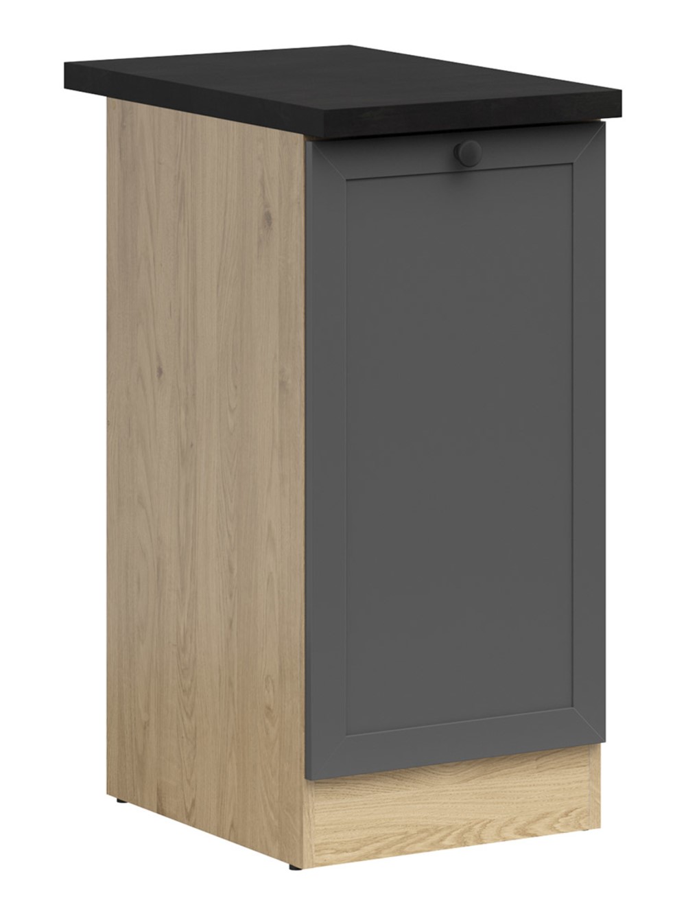 Dešiniojo pastatomo spintelės su stalviršiu 40x86 cm JUNONA LINE bernstein ąžuolas/grafitas