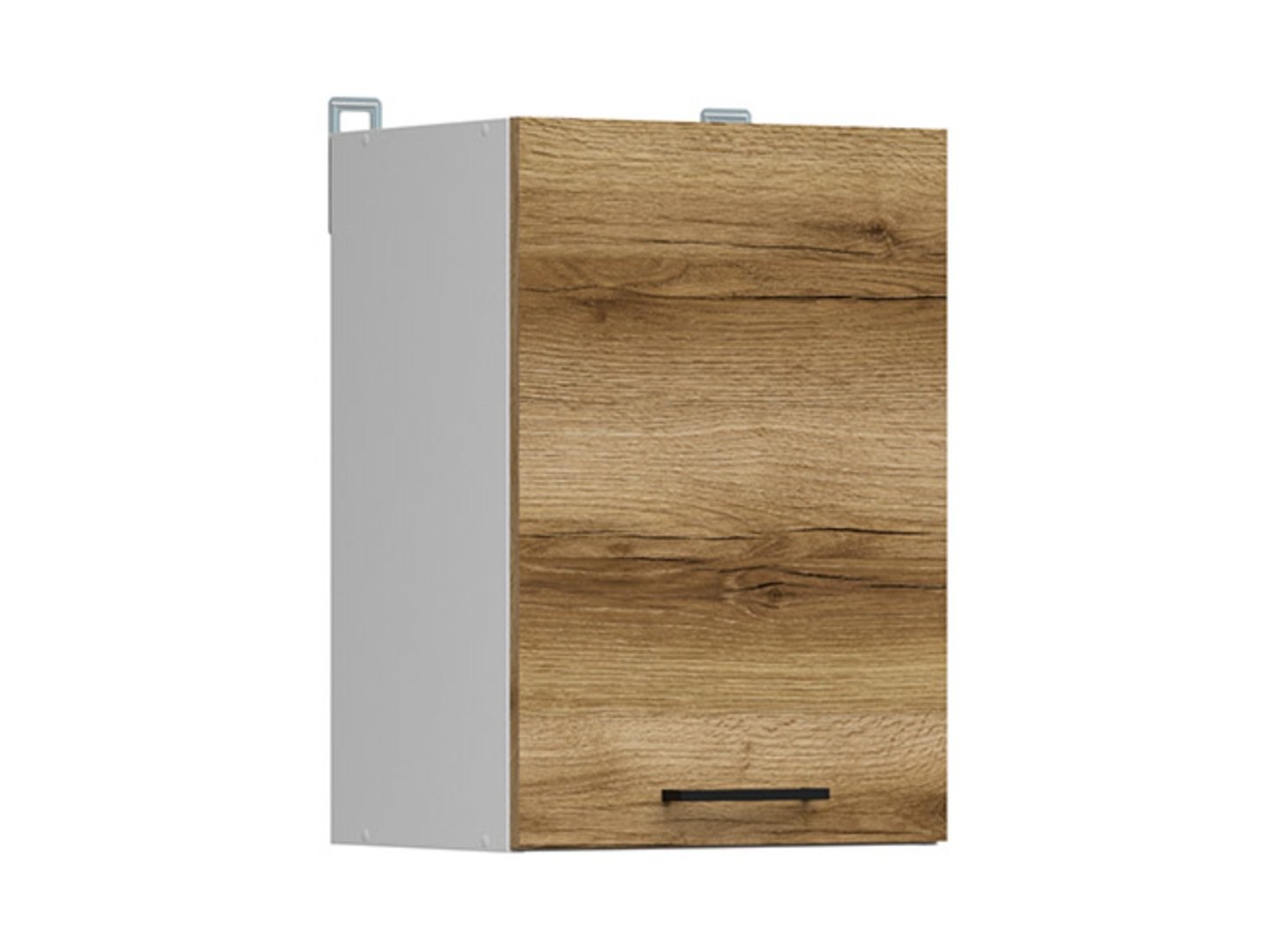 Sieninė spintelė 40x57 cm JUNONA LINE balta/šviesus Delano ąžuolas