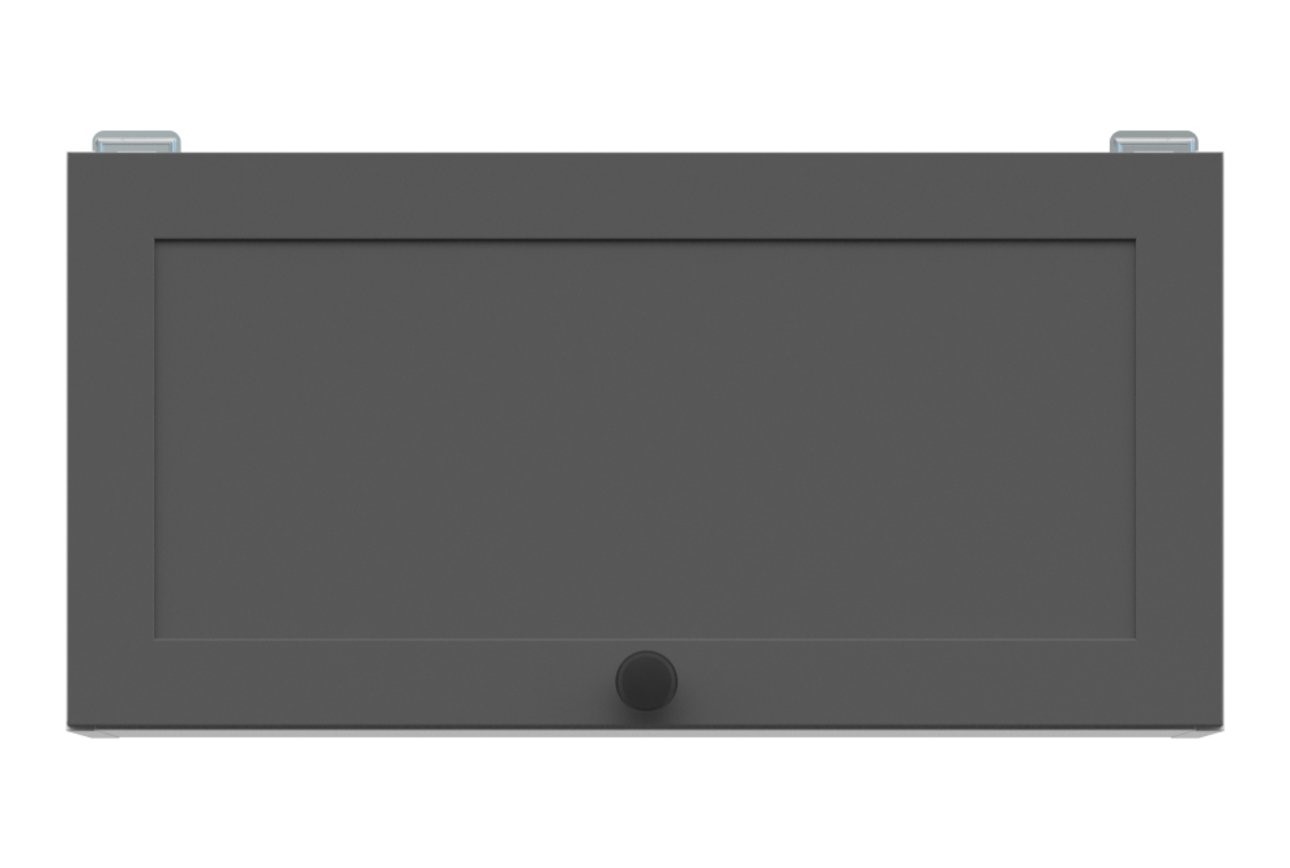 Sieninė spintelė 60x30 cm JUNONA LINE balta/grafito spalvos — изображение 2