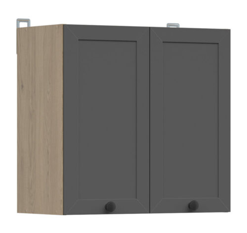 Sieninė spintelė 60×57 cm JUNONA LINE bernstein ąžuolas/grafitas