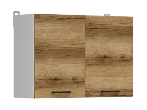 Sieninė spintelė 80×57 cm JUNONA LINE balta/šviesus Delano ąžuolas