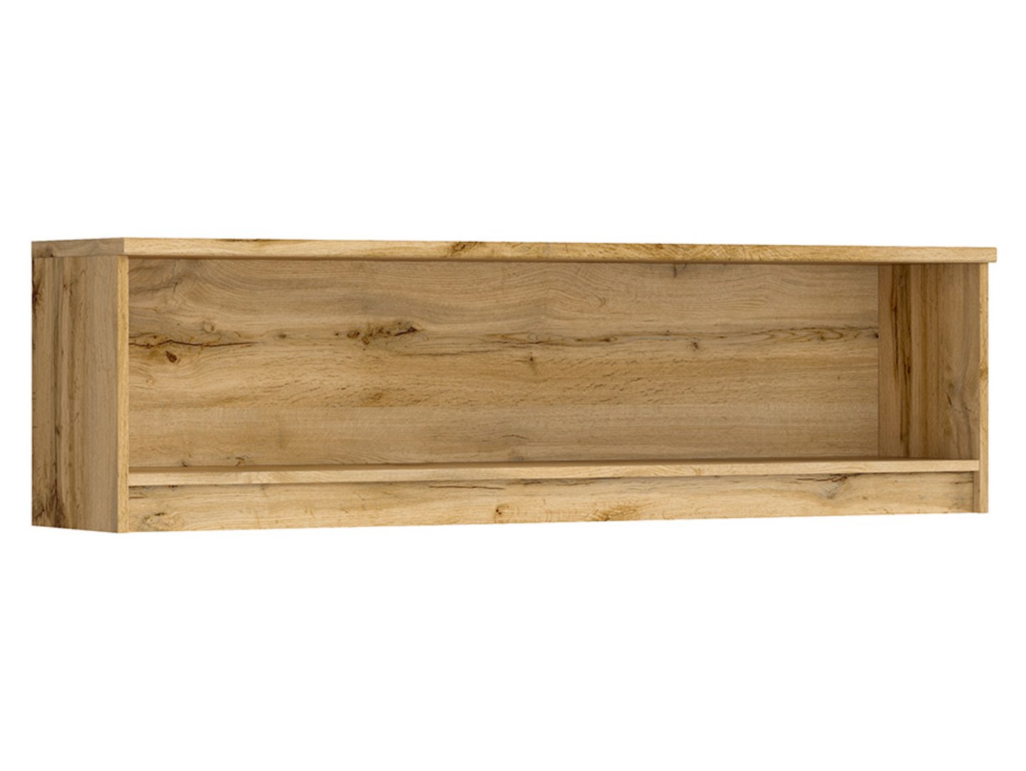 NUIS atvira sieninė spintelė 135 cm ąžuolas