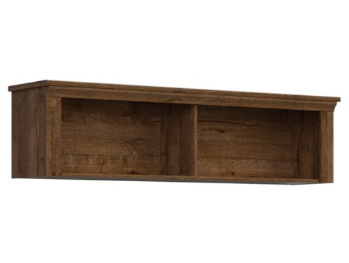 PATRAS atvira sieninė spintelė 153 cm, balandžio spalvos ąžuolas